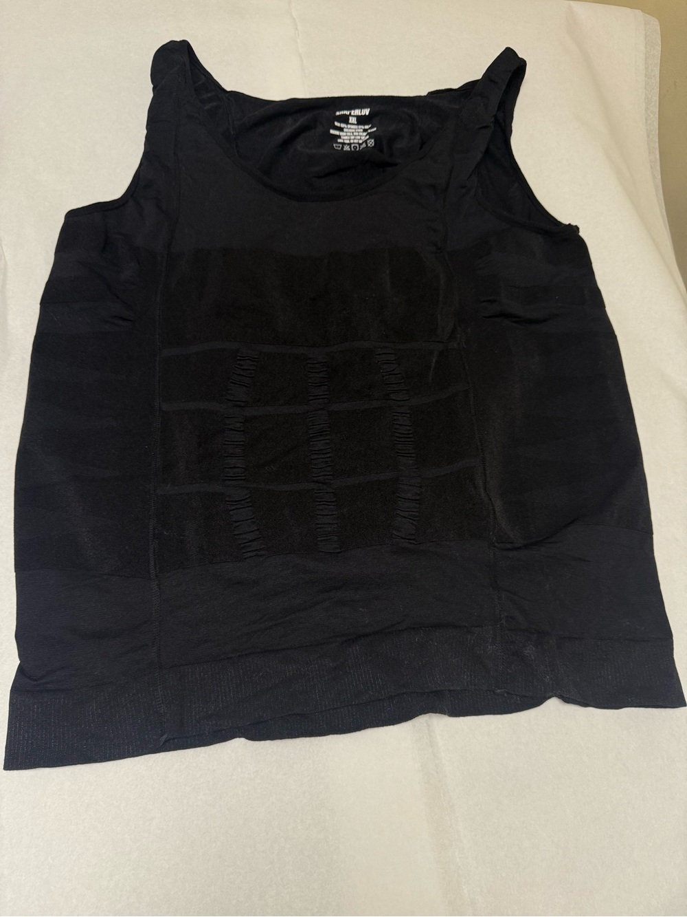 Compression Shapewear Tank Top Black Slimming Body Shaper Vest Nylon✔️